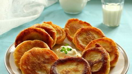 пышные оладьи на воде без дрожжей