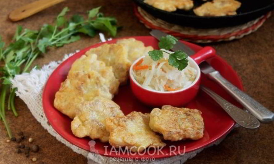 Рецепт резаные оладьи из филе курицы с майонезом