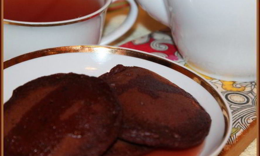 Рецепт шоколадные оладьи