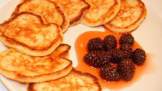 Сырные оладьи