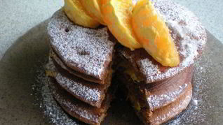 Вдвойне шоколадные оладьи