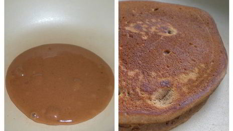 вдвойне шоколадные оладьи