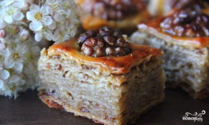 Рецепт пахлава медовая