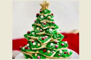 Имбирная Новогодняя Елочка из печенья