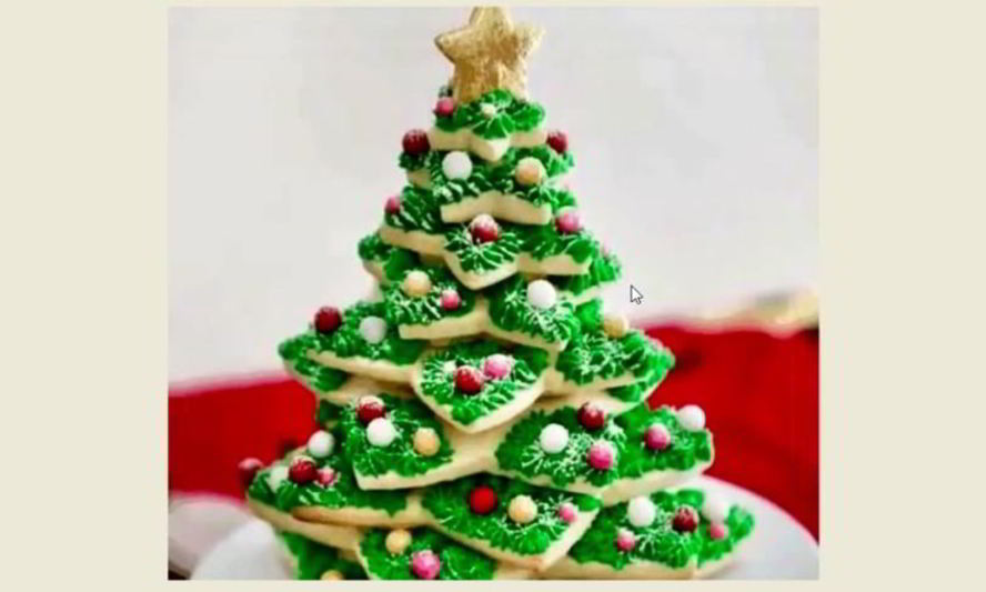 Рецепт имбирная новогодняя елочка из печенья