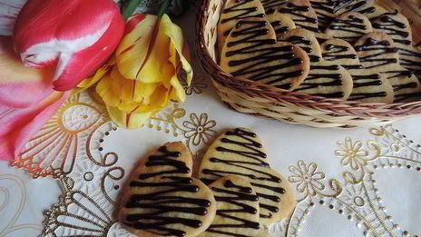 изысканное песочное печенье