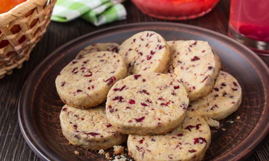 Рецепт клюквенно-апельсиновое печенье