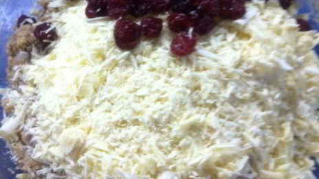 клюквенное печенье с белым шоколадом