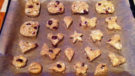 клюквенное печенье с белым шоколадом