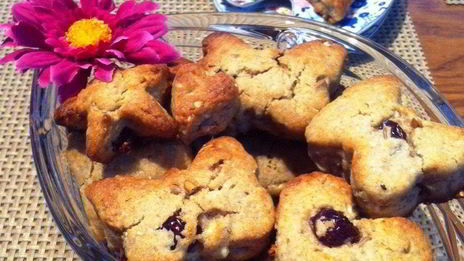 клюквенное печенье с белым шоколадом