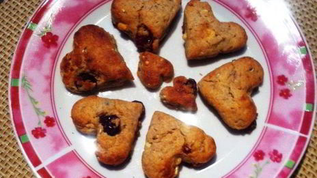 клюквенное печенье с белым шоколадом