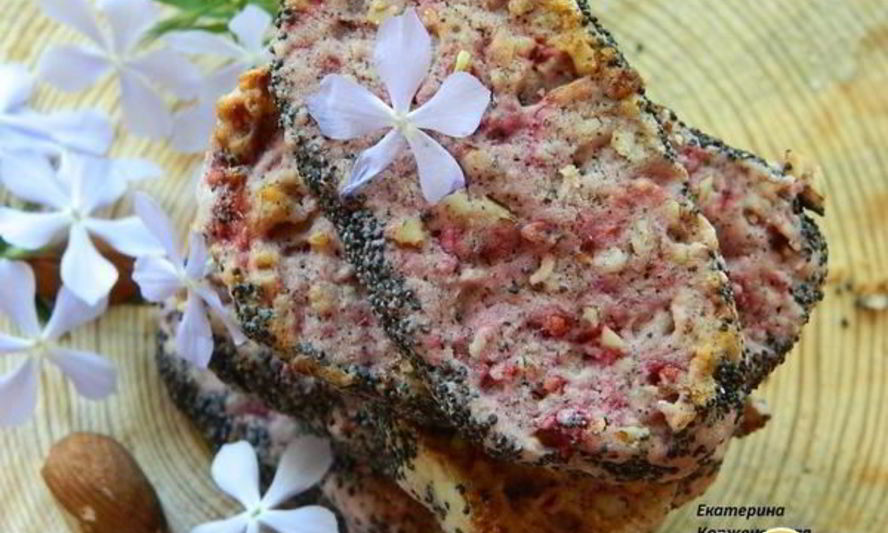 Рецепт малиновое печенье с маком