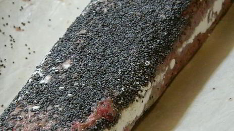 малиновое печенье с маком