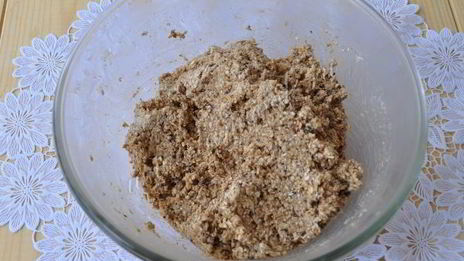 овсяное печенье без муки с шоколадными конфетами