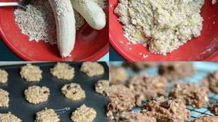 Овсяное печенье с бананом