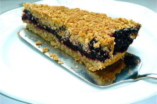 Овсяное печенье с черникой и корицей