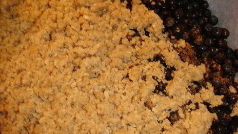 овсяное печенье с черникой и корицей