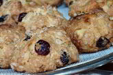 Овсяное печенье с клюквой и белым шоколадом