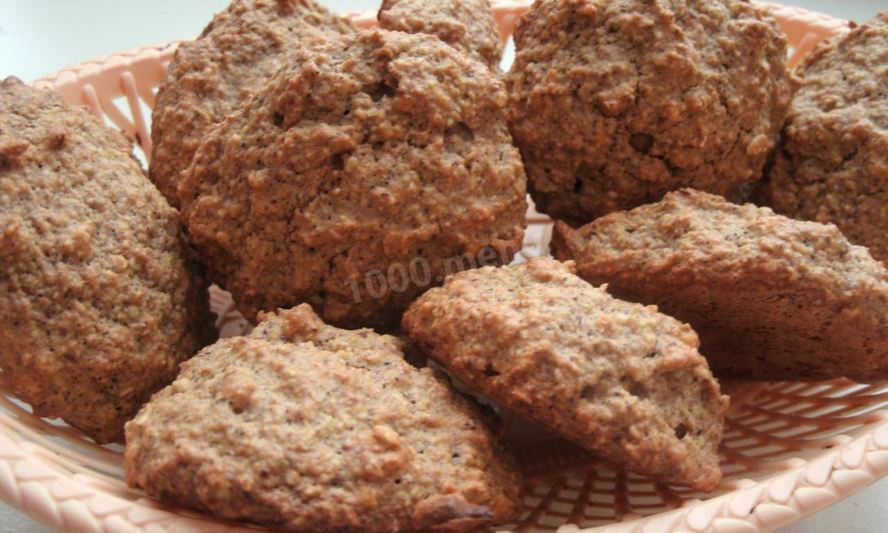 Рецепт овсяное печенье с орехами без муки