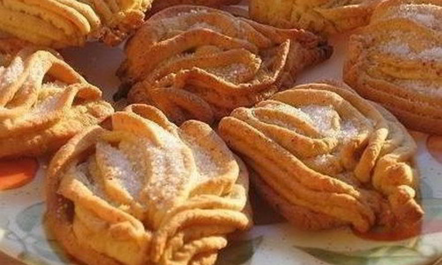 Рецепт печенье хризантемы из творожного теста