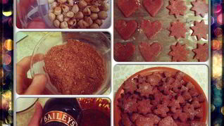 Печенье с фундуком, какао и ликером Бейлис