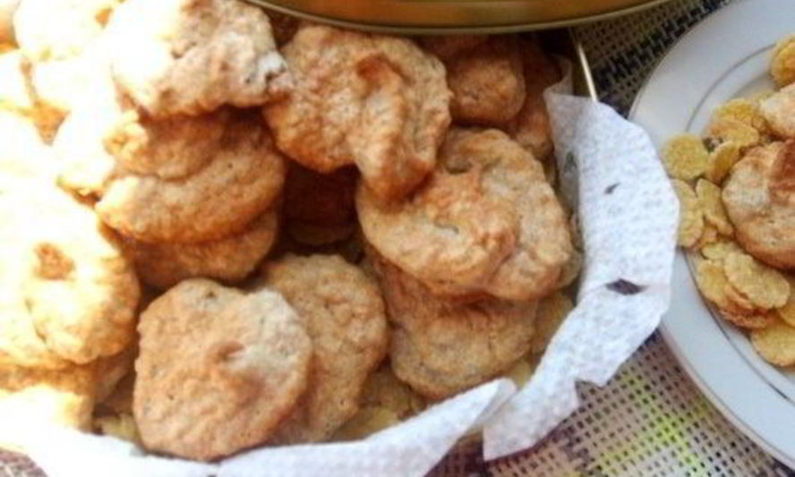 Рецепт печенье с кукурузными хлопьями