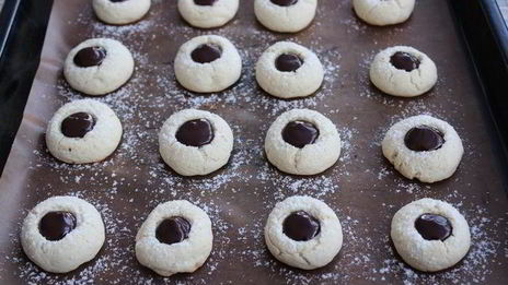 печенье с шоколадным ганашем