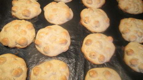 песочное печенье с фундуком и шоколадом