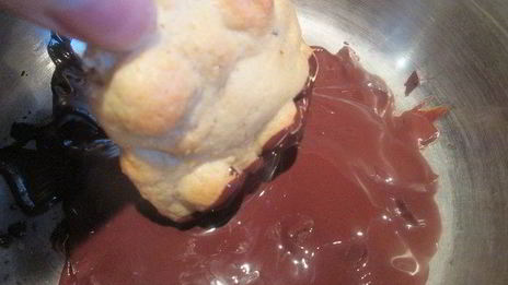 песочное печенье с фундуком и шоколадом