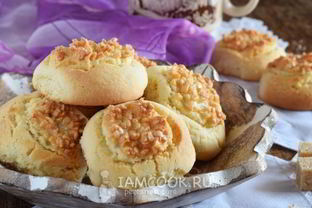 Песочное печенье с орехами