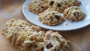 Песочное печенье с сухофруктами