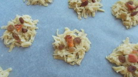 песочное печенье с сухофруктами