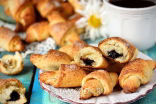 Рогалики из творожного теста