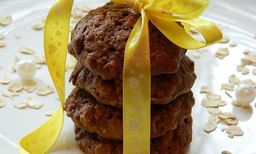 Рецепт шоколадное овсяное печенье