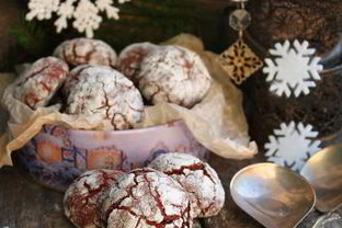 Шоколадное печенье с кракелюрами