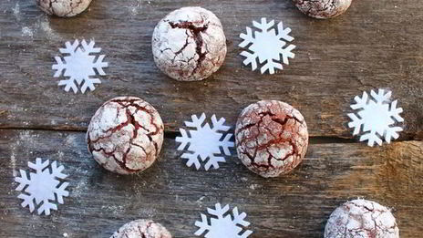 шоколадное печенье с кракелюрами