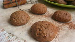 Шоколадное печенье с кунжутом