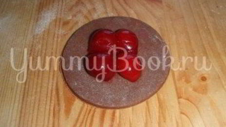 шоколадное печенье с вишней