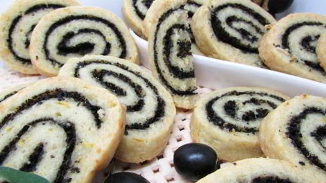 сырное печенье с маслинами и ароматом лимона