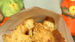 Сырное печенье с миндалем