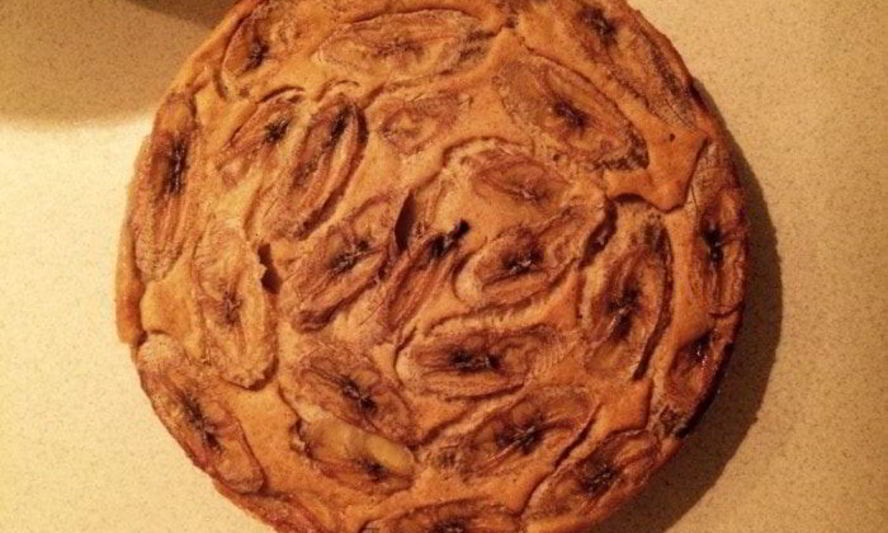 Рецепт банановый пирог без сахара и масла