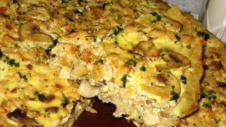 Грибной пирог