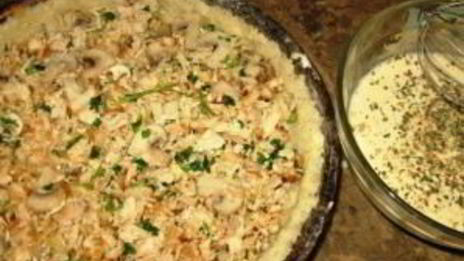 грибной пирог