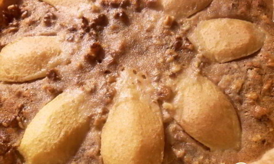 Рецепт грушевый пирог с орехами