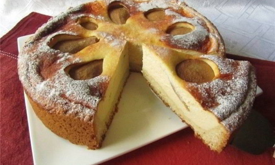 Рецепт грушевый творожный пирог