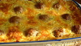 Кабачковый пирог с мясом