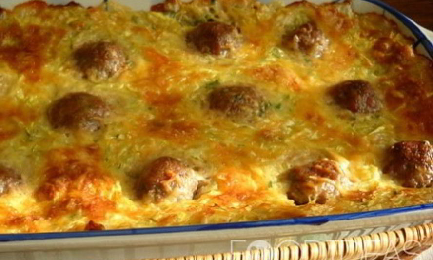 Рецепт кабачковый пирог с мясом