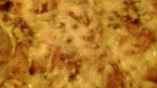 Киш с тыквой и тушенкой