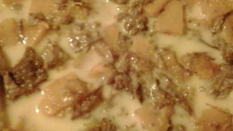 киш с тыквой и тушенкой