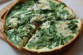 Киш со шпинатом и сыром